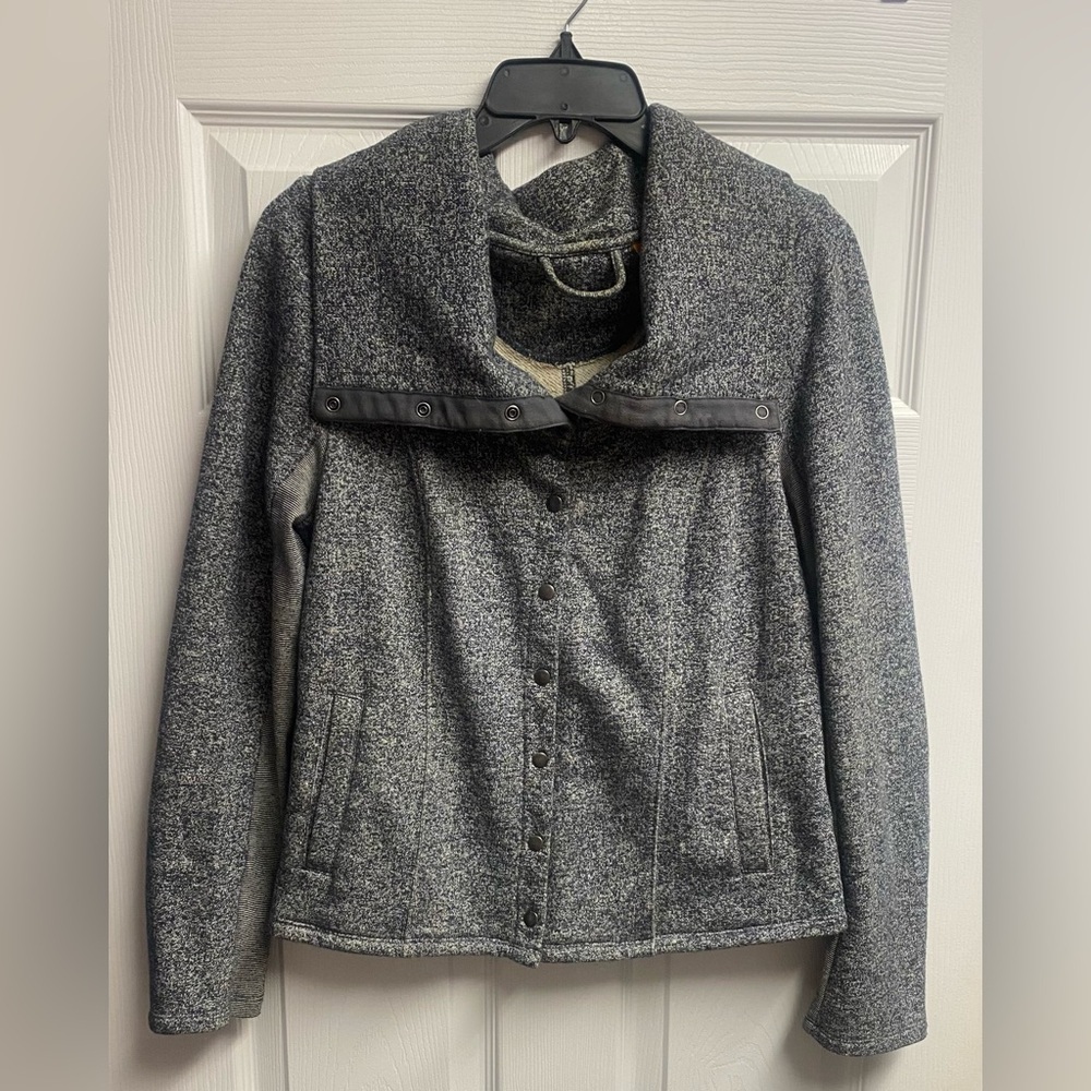 Anthropologie Saturday Sunday Cotton Blend Snap Up Soft Jacket Size Medium